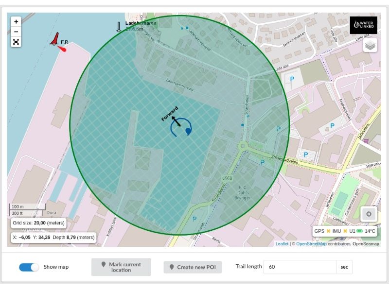 SBL Underwater GPS (100m)