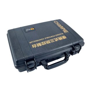 Durable portable ground controller, built to withstand tough conditions while providing reliable control and functionality. Closed.