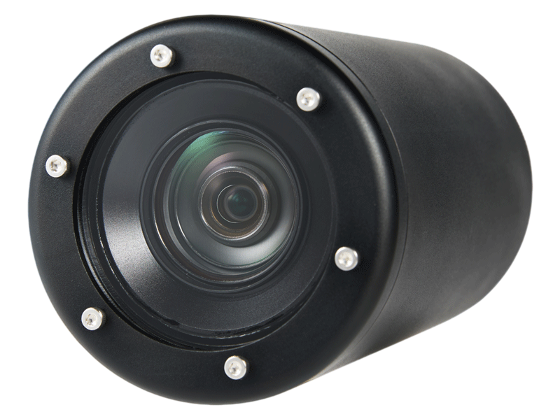 Industrial Underwater Zoom Camera with waterproof housing for deep-sea monitoring - Closeup Front View