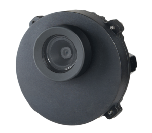 Underwater OAK Monocular AI Camera in waterproof housing - Close Front View