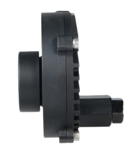 Underwater OAK Monocular AI Camera in waterproof housing - Side View