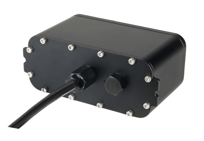 Underwater OAK-D Triple-Lens Depth AI Camera in waterproof housing - Back View