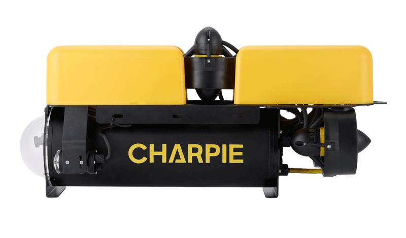 Mini pipe ROV engineered for inspections in confined underwater environments such as pipelines and narrow channels,Side View