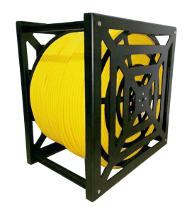 Underwater ROV accessory, a compact size manual cable reel with 8-pole slip ring